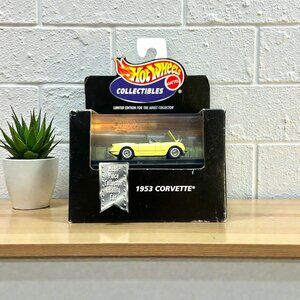 VINTAGE Hot Wheels Collectibles 1953 CORVETTE - Yellow Limited Edition